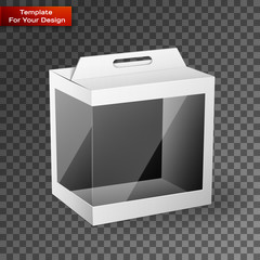 White Product Package Box Illustration Isolated On