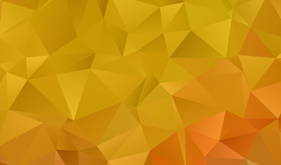 Orange geometric background with triangles of different shapes and sizes. A combination of geometric shapes