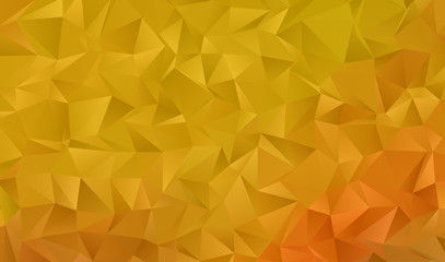 Orange geometric background with triangles of different shapes and sizes. A combination of geometric shapes