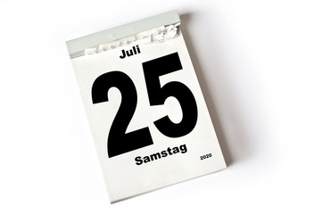 25. Juli 2020