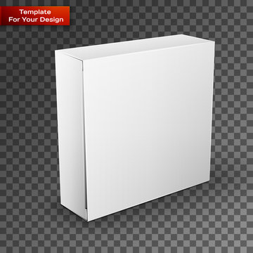 White Product Package Box Illustration Isolated On