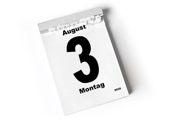 3. August 2020