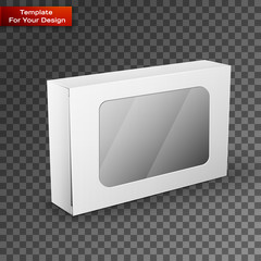White Product Package Box Illustration Isolated On
