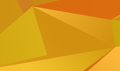 Orange geometric background with triangles of different shapes and sizes. A combination of geometric shapes