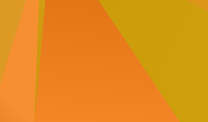 Orange geometric background with triangles of different shapes and sizes. A combination of geometric shapes