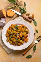 meat stew with sweet potatoes