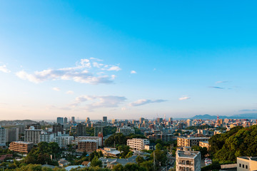 Obraz premium 福岡市 夕景