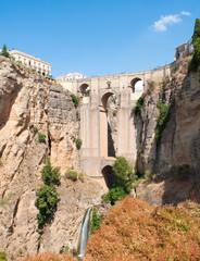 Roman bridge of four arches located in the town of Ronda in the Spanish province of Malaga