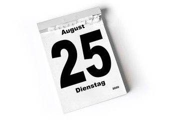 25. August 2020