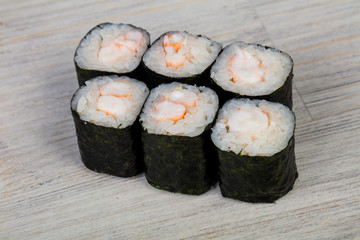 Japanese roll with prawn