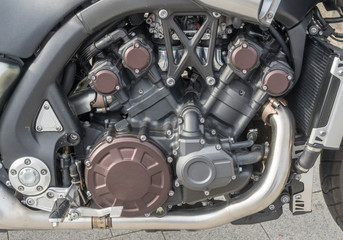 Motorblock eines Motorrades