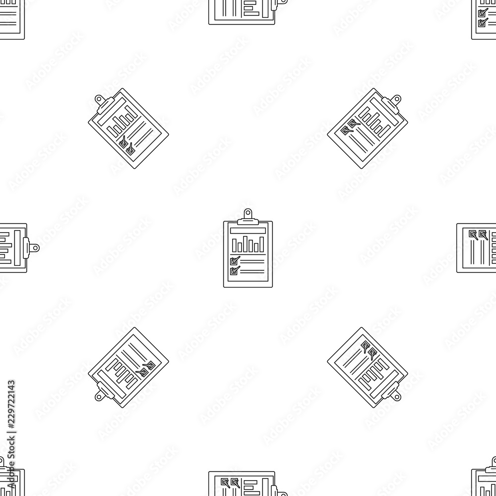 Poster checklist graph pattern seamless vector repeat geometric for any web design