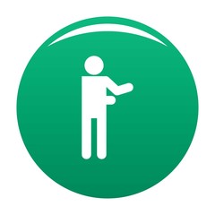 Stick figure stickman icon pictogram. Vector simple illustration of stickman icon isolated on white background. Man human stick sign