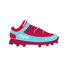 Vector illustration of spike running shoe