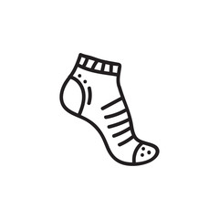 Vector illustration of sport sock