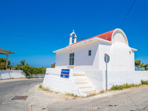 Road to Falassarna beach on the northwest of Chania prefecture, one of the best 100 beaches of the world