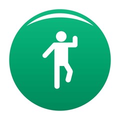 Stick figure stickman icon pictogram. Vector simple illustration of stickman icon isolated on white background. Man human stick sign