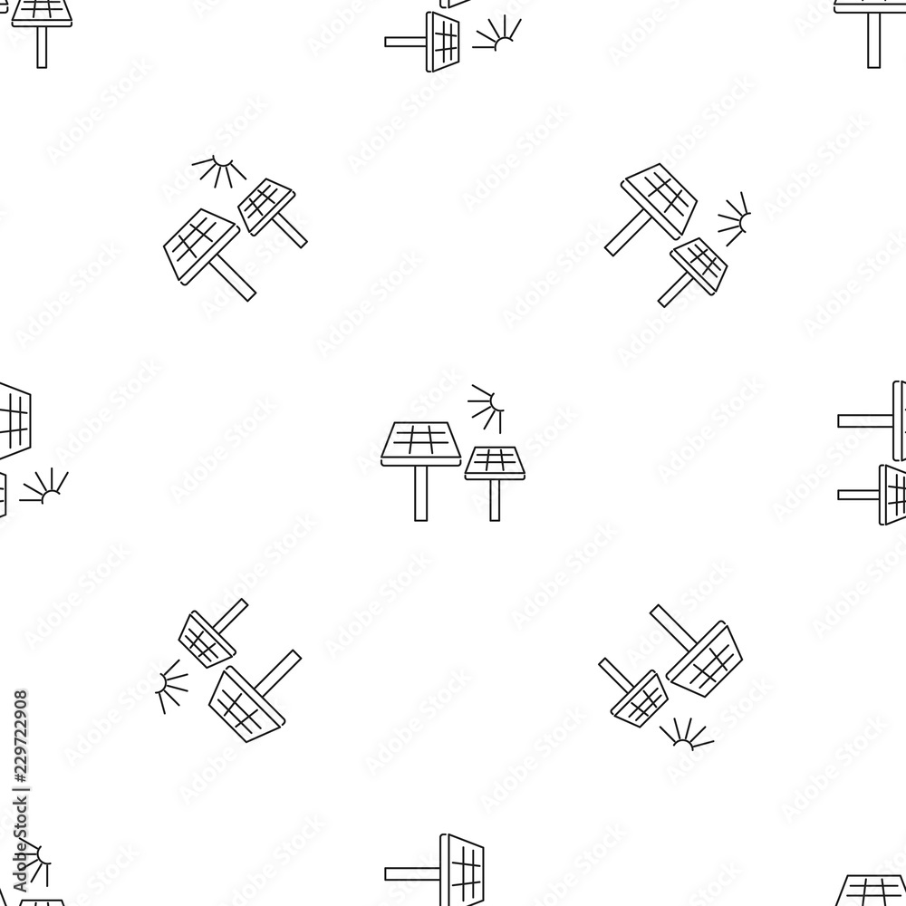 Poster solar panel pattern seamless vector repeat geometric for any web design