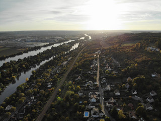 Aerial view of Seine River - 229723589