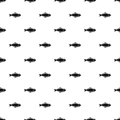 Fish pattern seamless vector repeat geometric for any web design