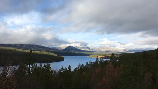 Timelapse. clouds moving. Rondane Nationalpark Norwegen