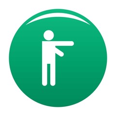 Stick figure stickman icon pictogram. Vector simple illustration of stickman icon isolated on white background. Man human stick sign