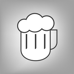 Flat beer icon