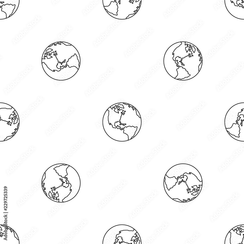 Poster earth planet pattern seamless vector repeat geometric for any web design