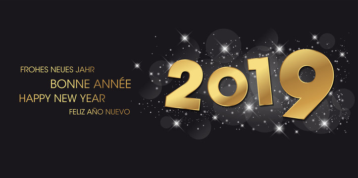 Carte de Vœux 2019 - Bonne Année - Happy New Year