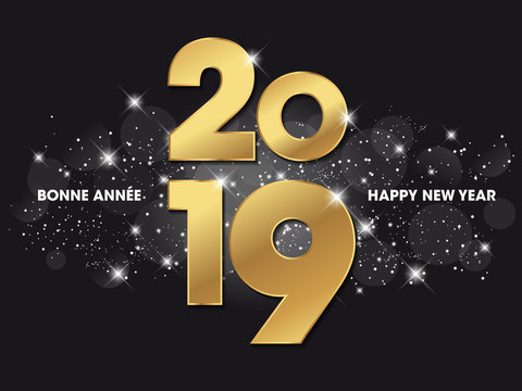 Carte de Vœux 2019 - Bonne Année - Happy New Year