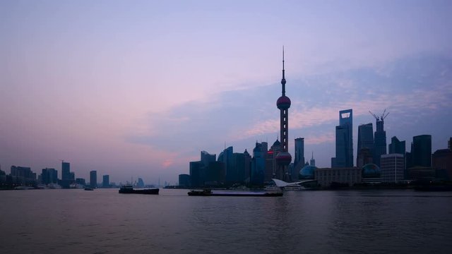 China Shanghai at dawn.