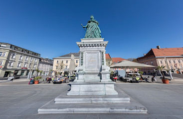 Empress Maria Theresia monument in Klagenfurt, Austria