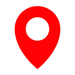 Maps pin. Location map icon. Location pin. Pin icon vector.