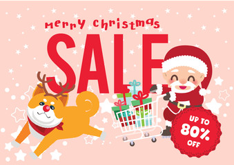 christmas promotion boxing day sales vector background