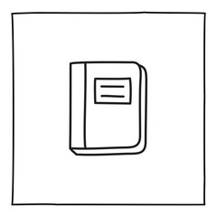 Doodle notebook icon