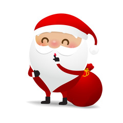 Happy Christmas character Santa claus cartoon 008