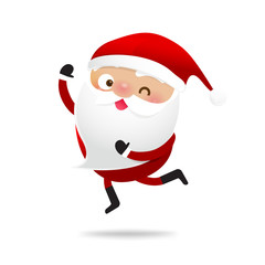 Happy Christmas character Santa claus cartoon 007