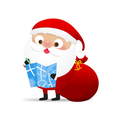 Happy Christmas character Santa claus cartoon 006