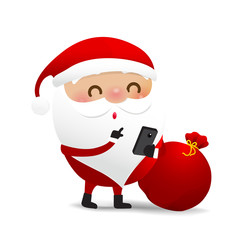 Happy Christmas character Santa claus cartoon 004