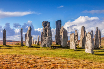 Stone circle at Callanish, Isle of Lewis, Western Isles, Outer Hebrides, Scotland, UK