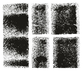 Paint Roller Rough Grunge Lines High Detail Abstract Vector Lines & Background Set 147