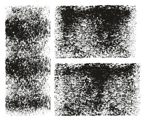 Paint Roller Rough Grunge Lines High Detail Abstract Vector Lines & Background Set 141