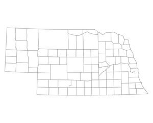 Karte von Nebraska
