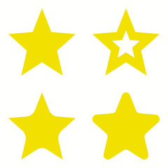 Star set. Vector illustration. Star. Yellow star. EPS 10.