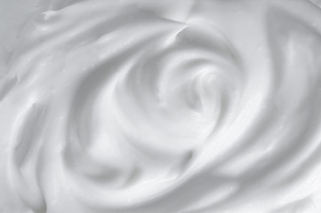 White texture of cosmetic body care cream background