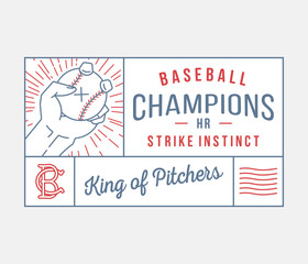 Baseball king of pitchers