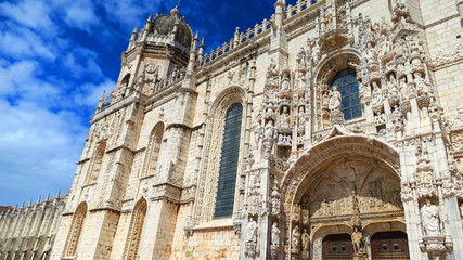 Fototapeta na wymiar Jeronimos Monastery in Lisbon, Portugal