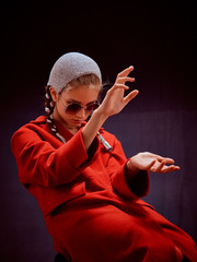 Creative photo shoot with a young girl.