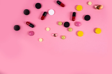 Addiction. Drugs Stop. The concept of a healthy lifestyle. Health. Tablets.