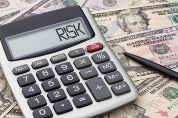 Calculator with money - Risk
